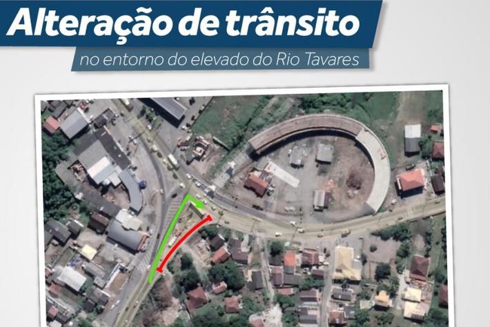 Alterações de trânsito para novas obras no Elevado do Rio Tavares